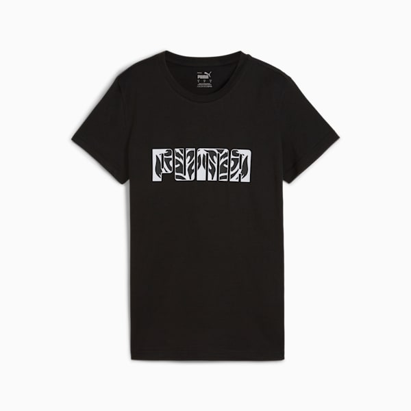 GRAPHICS Women's Feline Tee, PUMA Black, extralarge
