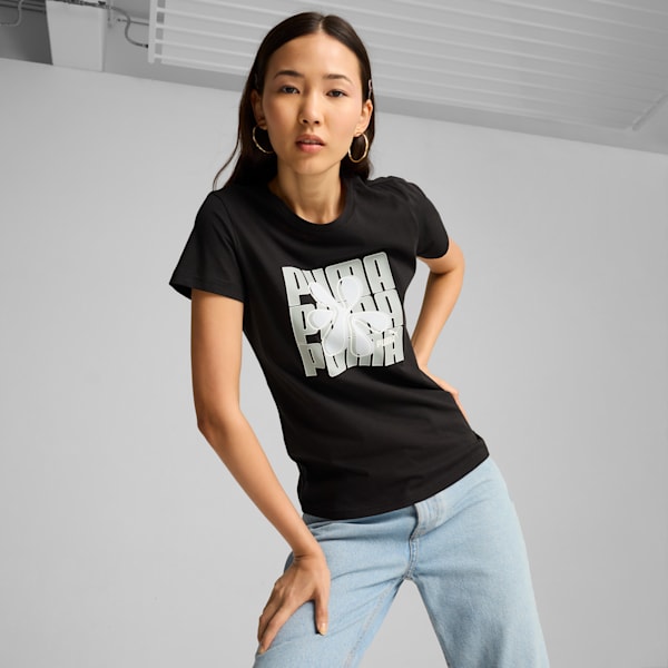 GRAPHICS Women's Tee, PUMA Black, extralarge