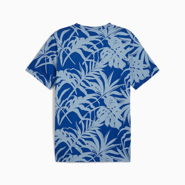 ESS+ PALM RESORT Men's Tee, Cobalt Glaze-AOP, extralarge