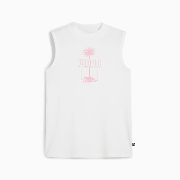 Camiseta sin mangas para mujer ESS+ PALM RESORT, PUMA White, extralarge