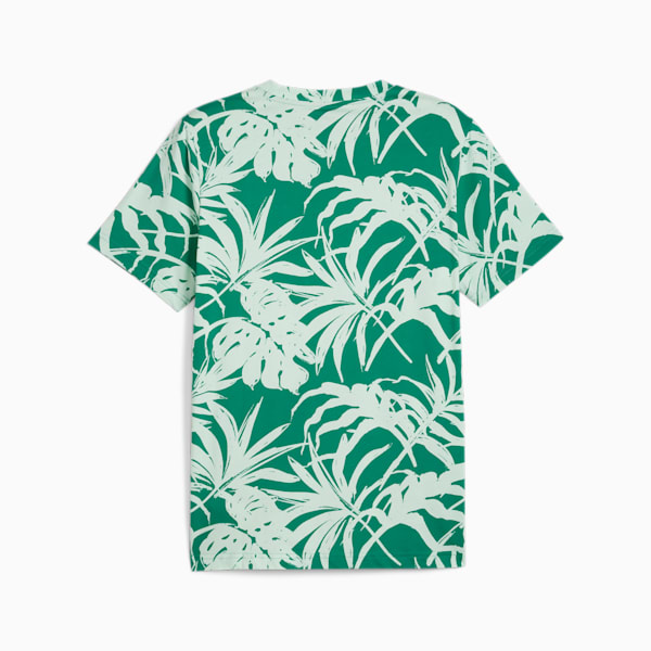 メンズ ESS+ パーム リゾート AOP 半袖 Tシャツ, Sparkling Green-AOP, extralarge-JPN