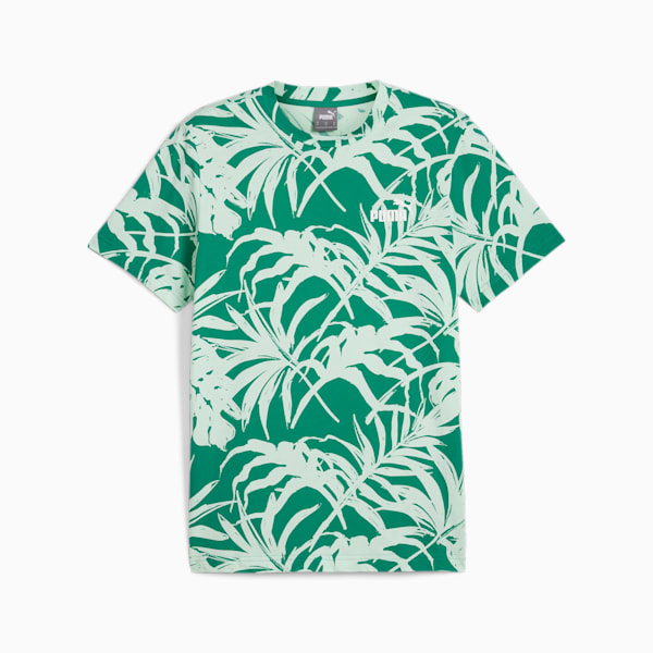メンズ ESS+ パーム リゾート AOP 半袖 Tシャツ, Sparkling Green-AOP, extralarge-JPN