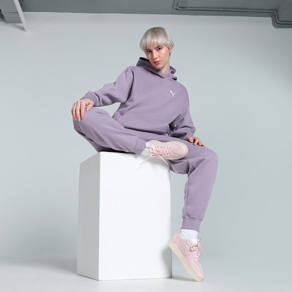 Loungewear Women's Tracksuit, Pale Plum, extralarge-IND