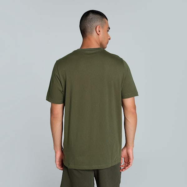 GRAPHICS Cat Gradient Men's Tee, Dark Olive, extralarge-IND