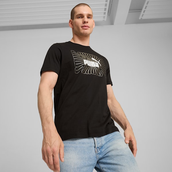 Playera para hombre GRAPHICS Foil, PUMA Black, extralarge