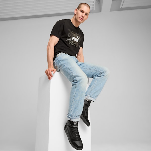 GRAPHICS Foil Tee Men, PUMA Black, extralarge