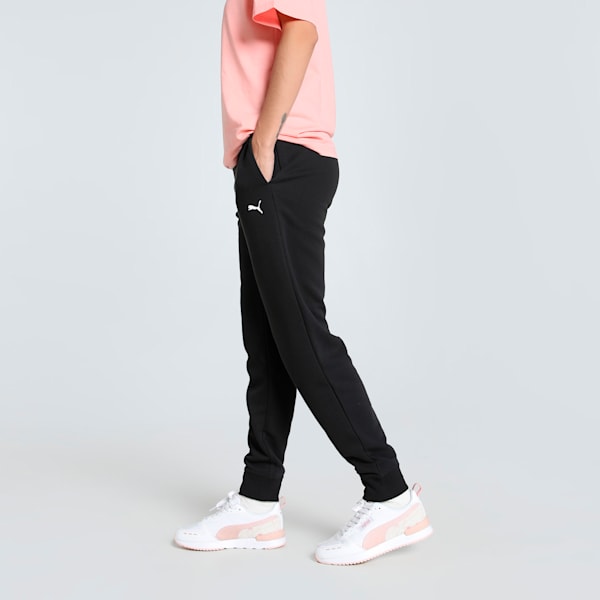 Women's Knitted Sweatpants, PUMA Black, extralarge-IND