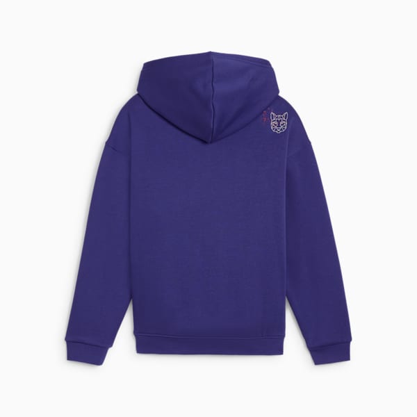 Sudadera con capucha juvenil ESS+ STARRY SAFARI, Lapis Lazuli, extralarge