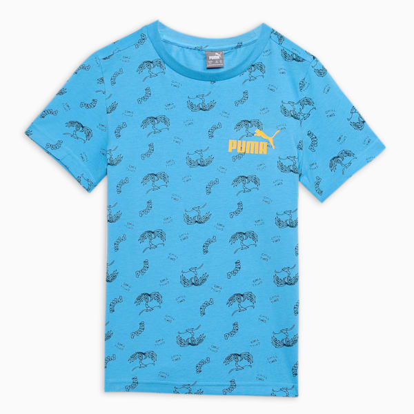 Mid 90s Youth Printed Tee, Team Light Blue, extralarge-IND