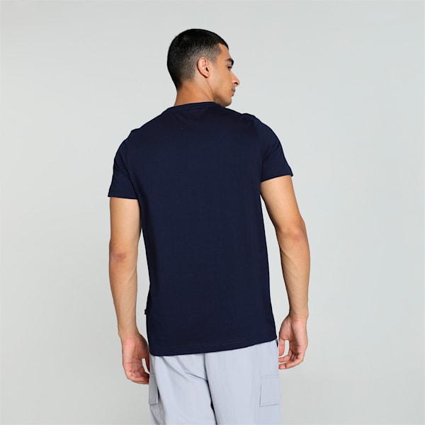 Men's Graphic Slim Fit Tee, PUMA Navy, extralarge-IND