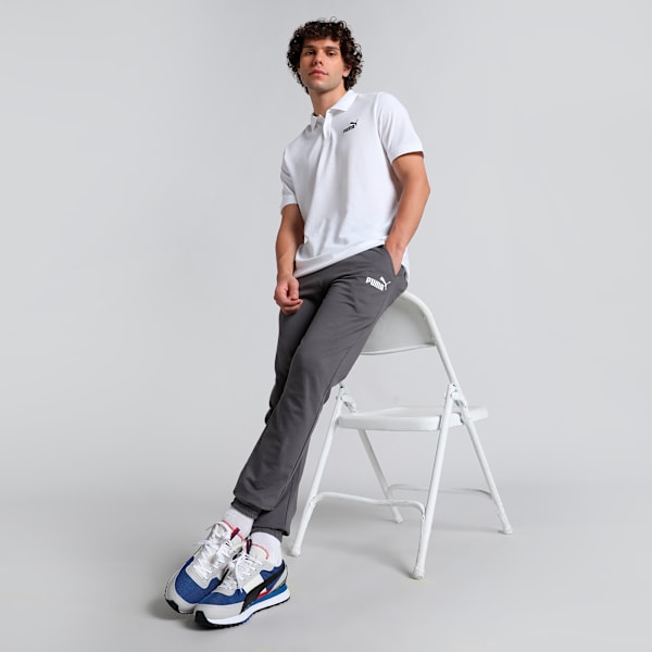 Men's Slim Fit Pants, Cool Dark Gray, extralarge-IND