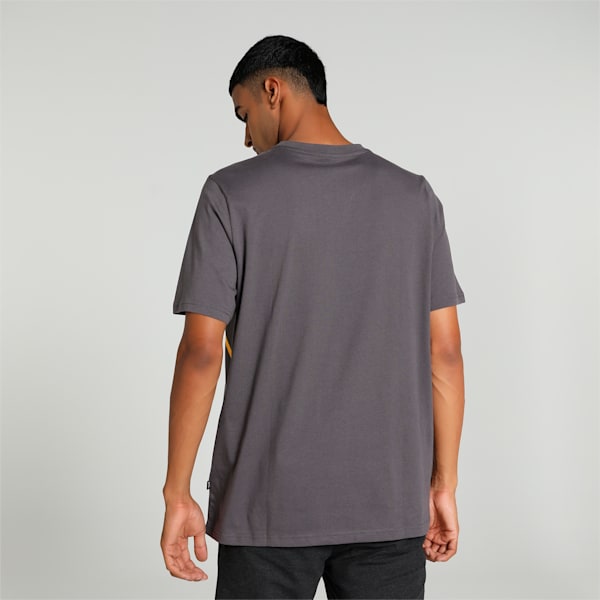 Big Cat Logo Men's T-shirt, Dark Coal, extralarge-IND