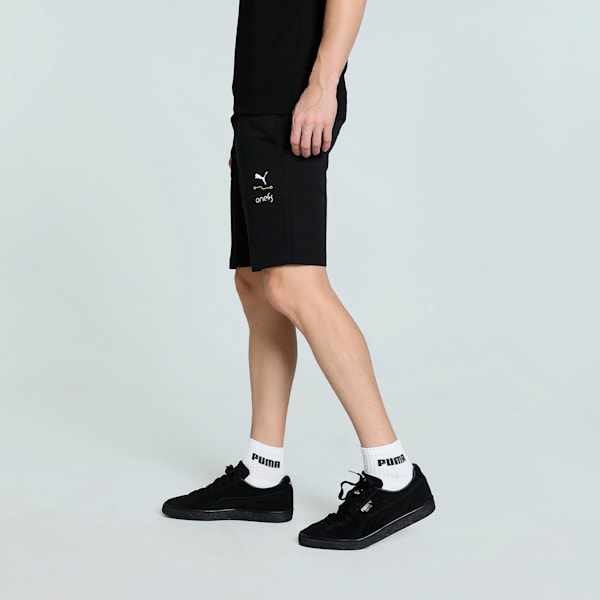 PUMA x one8 Men's Printed Slim Fit Shorts, PUMA Black, extralarge-IND