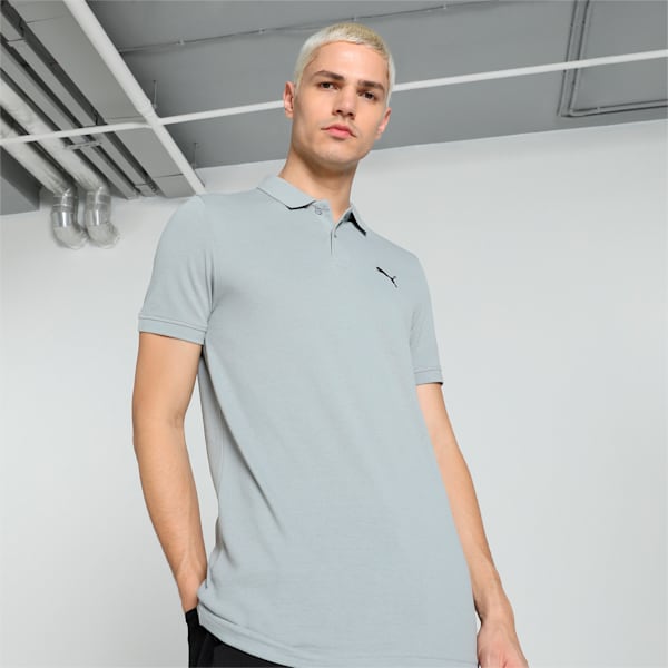 Men's Slim Fit Polo, Cool Mid Gray, extralarge-IND