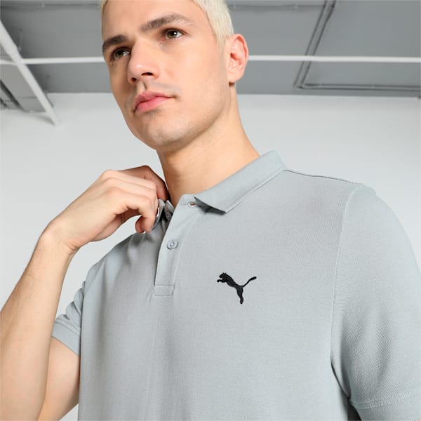 Men's Slim Fit Polo, Cool Mid Gray, extralarge-IND