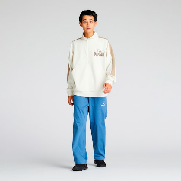 メンズ CORE HERITAGE MX トラック ハーフジップ スウェットジャケット, Alpine Snow, extralarge-JPN