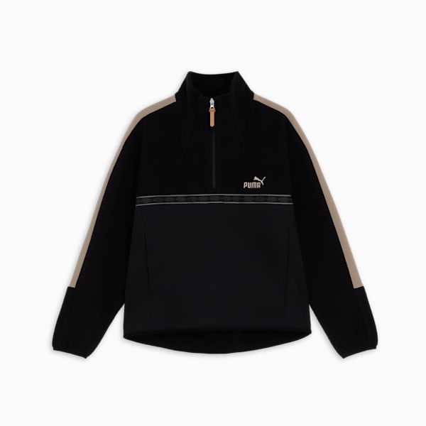 メンズ CORE HERITAGE ウィンターライズ ハーフジップ スウェットジャケット, PUMA Black, extralarge-JPN