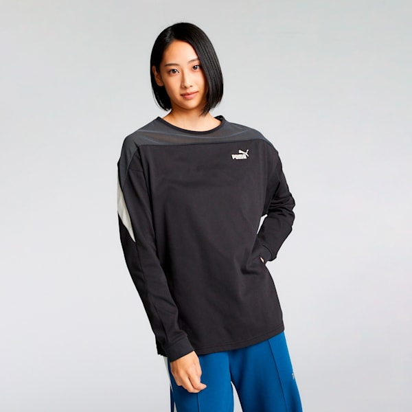 ウィメンズ CORE HERITAGE MX 長袖 Tシャツ, PUMA Black, extralarge-JPN