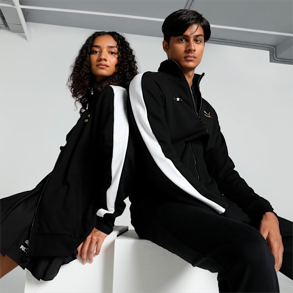 T7 Track Jacket, PUMA Black, extralarge-IND