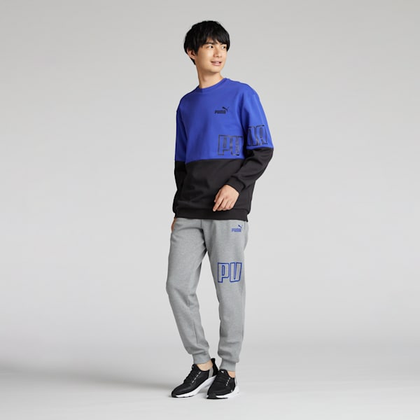 メンズ プーマ パワー MX クルースウェット, Lapis Lazuli, extralarge-JPN