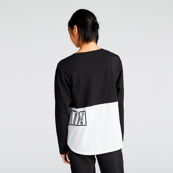 ウィメンズ プーマ パワー MX 長袖 Tシャツ, PUMA Black, extralarge-JPN
