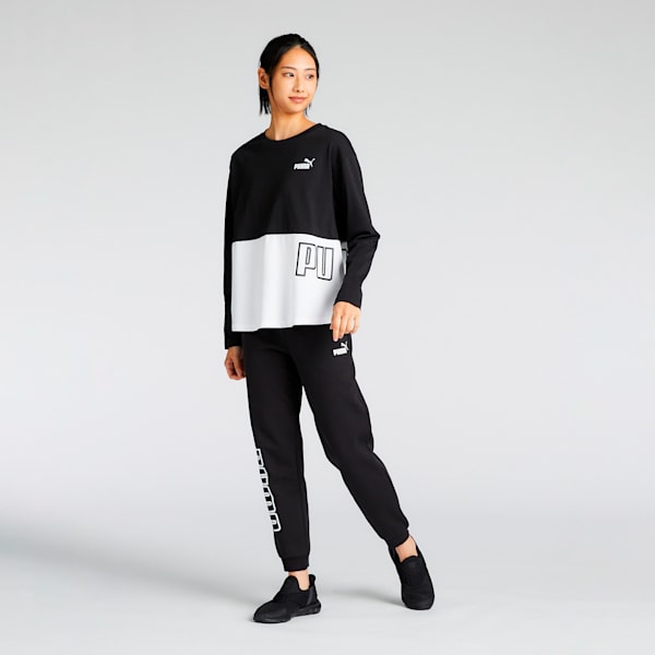 ウィメンズ プーマ パワー MX 長袖 Tシャツ, PUMA Black, extralarge-JPN