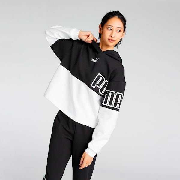 ウィメンズ プーマ パワー MX フーディー, PUMA Black, extralarge-JPN