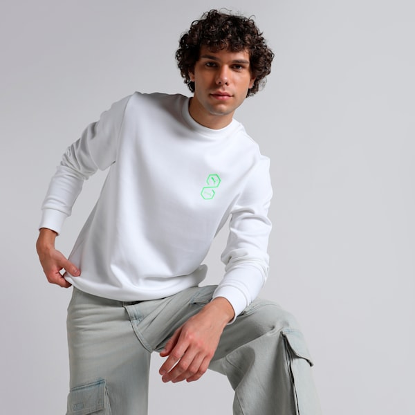 PUMA x one8 Men s Crew Neck Slim Fit Sweatshirt PUMA