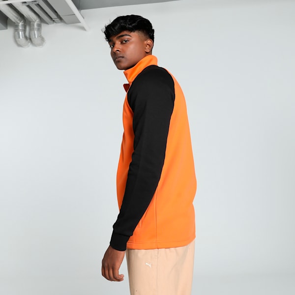 PUMA x one8 Full Zip Men's Slim Fit Sweat Jacket, Maple Syrup, extralarge-IND