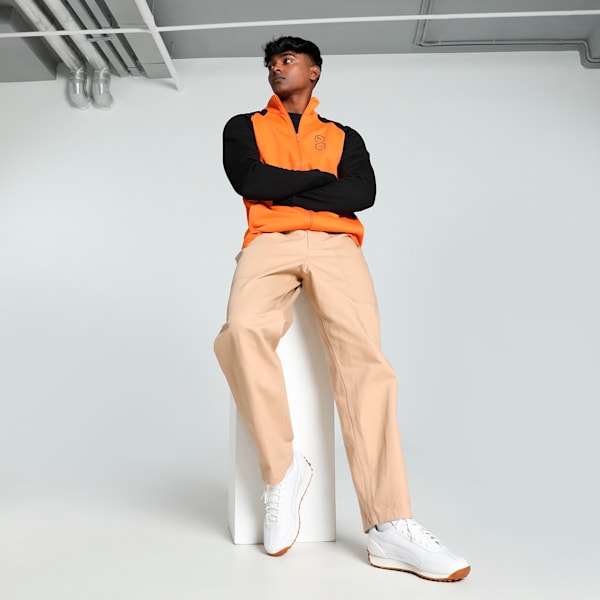 PUMA x one8 Full Zip Men's Slim Fit Sweat Jacket, Maple Syrup, extralarge-IND