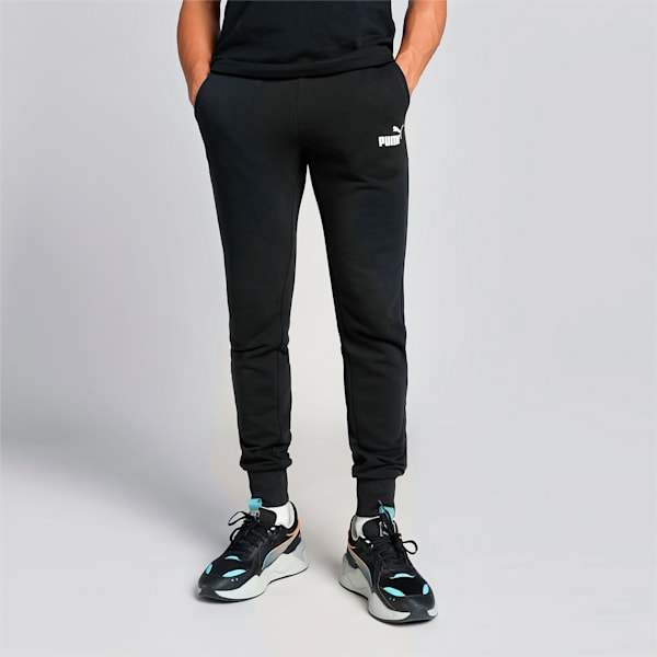 Men's Slim Fit Pants, Puma Black, extralarge-IND