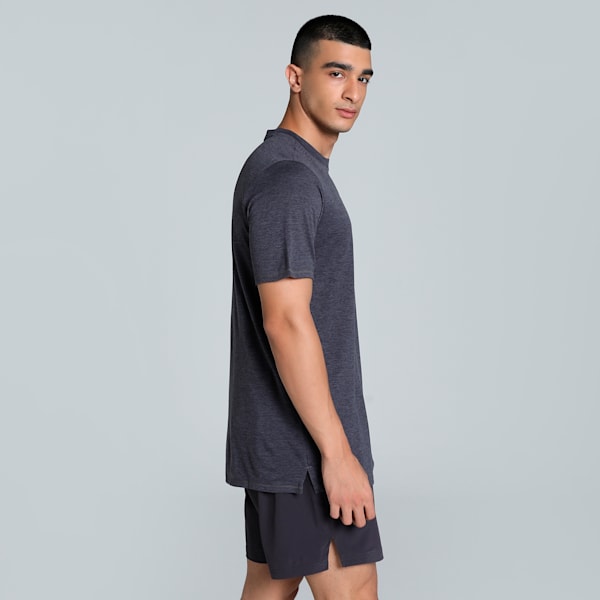 RUN FAVORITE HEATHER Men's Running T-shirt, Galactic Gray-Heather, extralarge-IND