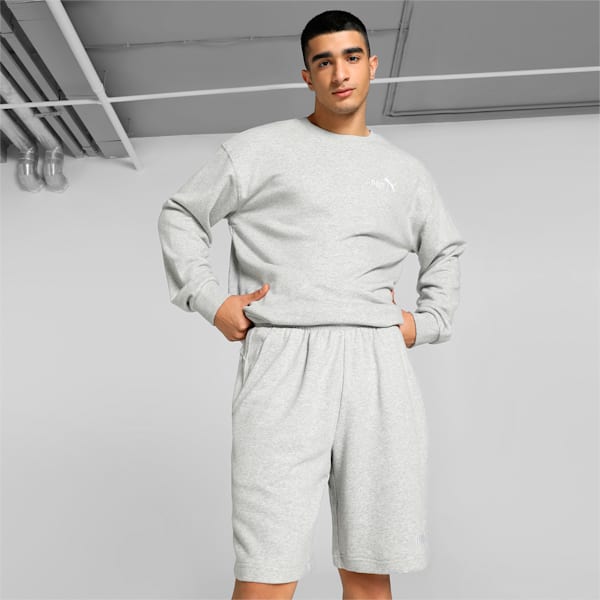 Men's Relaxed Fit Sweatsuit, Light Gray Heather, extralarge-IND