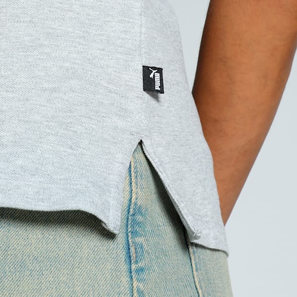 Women's Pique Polo, Light Gray Heather, extralarge-IND