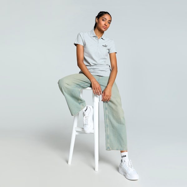Women's Pique Polo, Light Gray Heather, extralarge-IND
