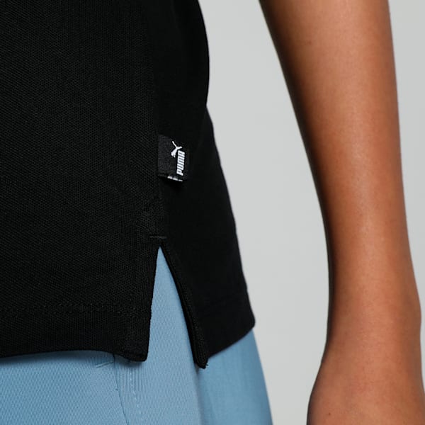 Women's Pique Polo, PUMA Black-Cat, extralarge-IND