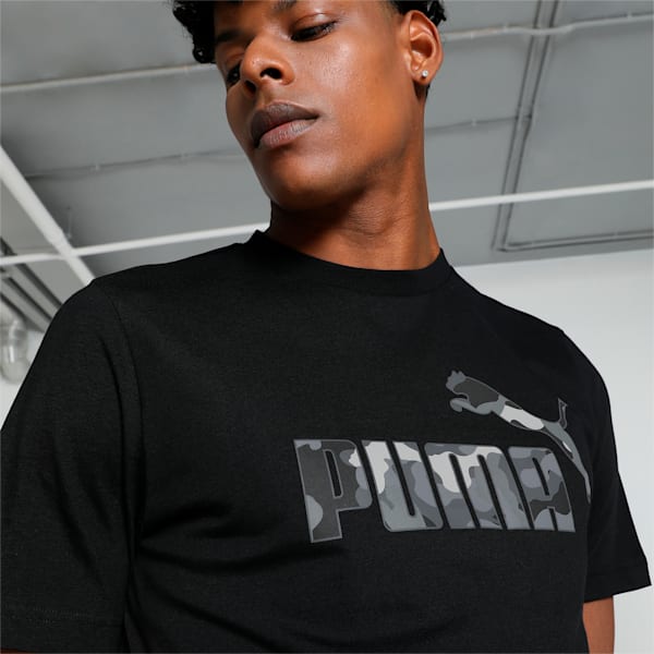 CAMO Graphic Men's T-shirt, PUMA Black, extralarge-IND