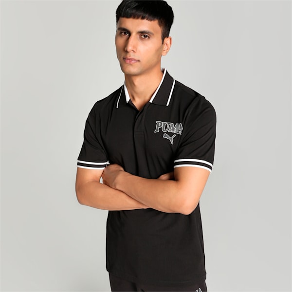 PUMA SQUAD Men's Polo, PUMA Black, extralarge-IND