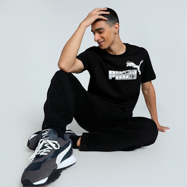 Men's GRAPHICS No. 1 Logo T-shirt, PUMA Black, extralarge-IND