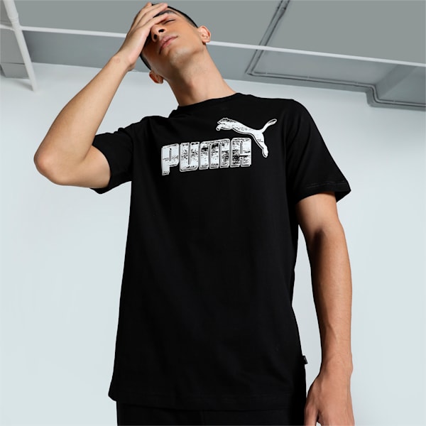 Men's GRAPHICS No. 1 Logo T-shirt, PUMA Black, extralarge-IND