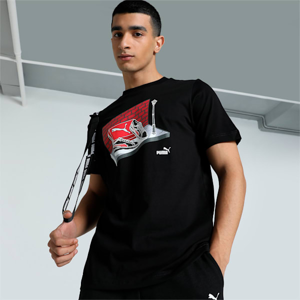 Men's GRAPHICS Sneaker Box T-shirt, PUMA Black, extralarge-IND