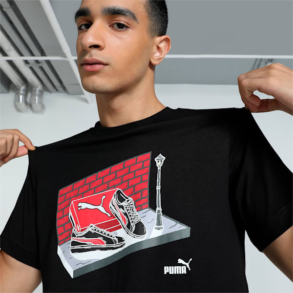 Men's GRAPHICS Sneaker Box T-shirt, PUMA Black, extralarge-IND