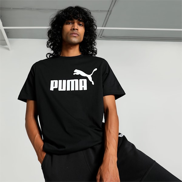 Puma black t shirt sale