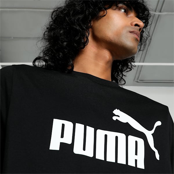 Men's Logo T-shirt, Puma Black, extralarge-IND