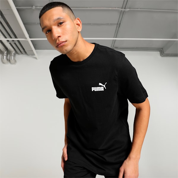 Men's Small Logo T-shirt, Puma Black, extralarge-IND