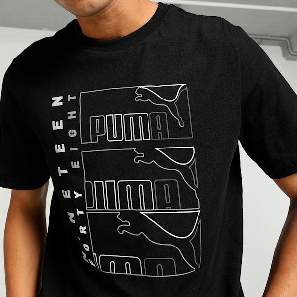 Men's Graphics Triple No.1 Logo T-shirt, PUMA Black, extralarge-IND