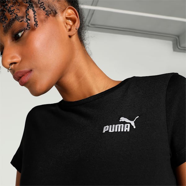 Logo Embroidery Women's T-shirt, Puma Black, extralarge-IND