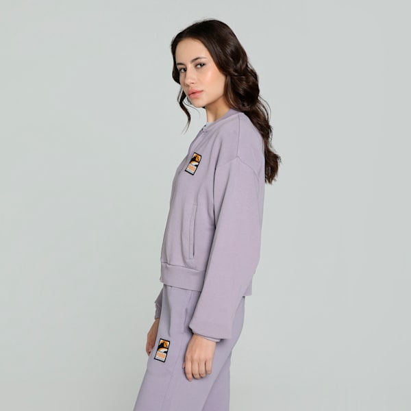 CLASSICS Women's Overdyed Jacket, Pale Plum, extralarge-IND