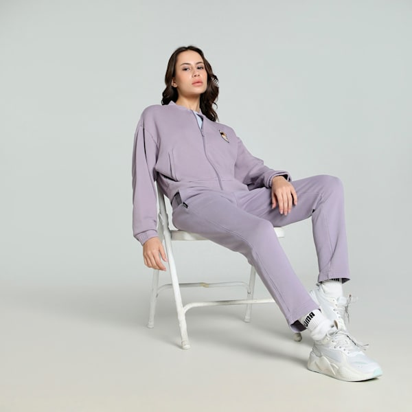 CLASSICS Women's Overdyed Jacket, Pale Plum, extralarge-IND