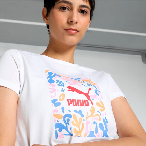 Classics Graphic Women's T-shirt, PUMA White, extralarge-IND
